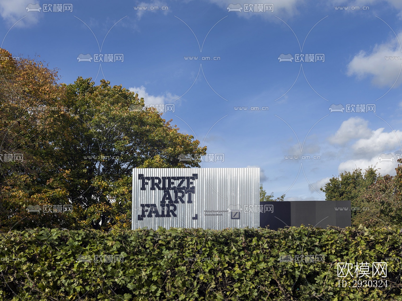 现代展览展厅效果图下载（渲染图4）