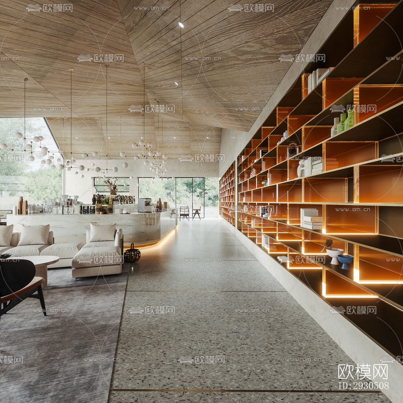 侘寂酒店民宿效果图下载（渲染图5）