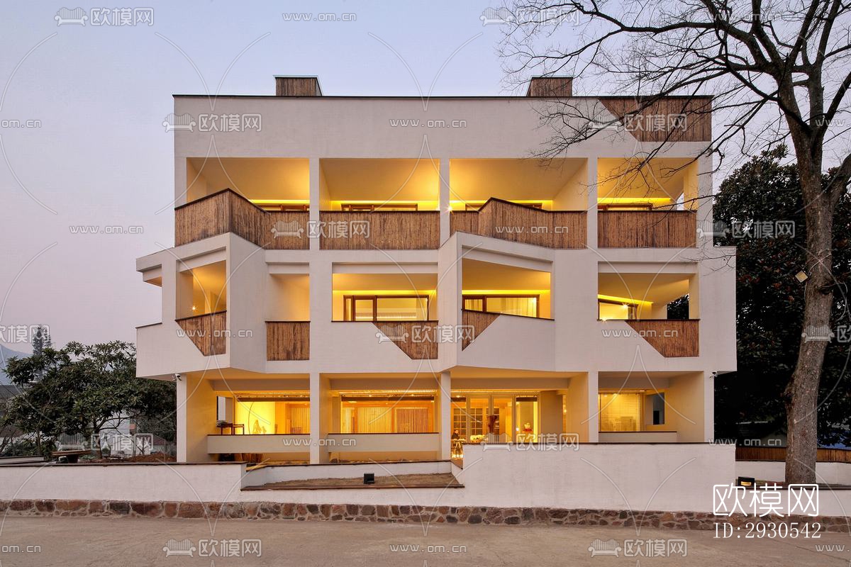 北欧酒店民宿效果图下载（渲染图1）