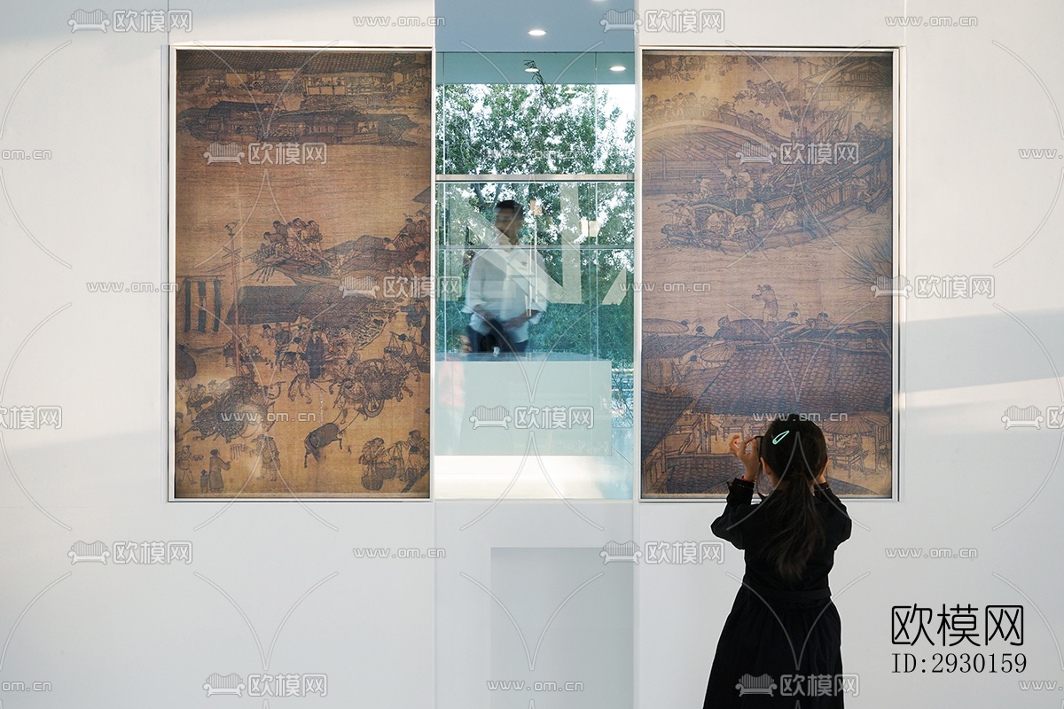 现代展览展厅效果图下载（渲染图13）