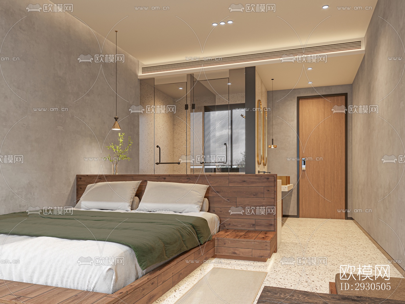 侘寂酒店民宿效果图下载（渲染图7）