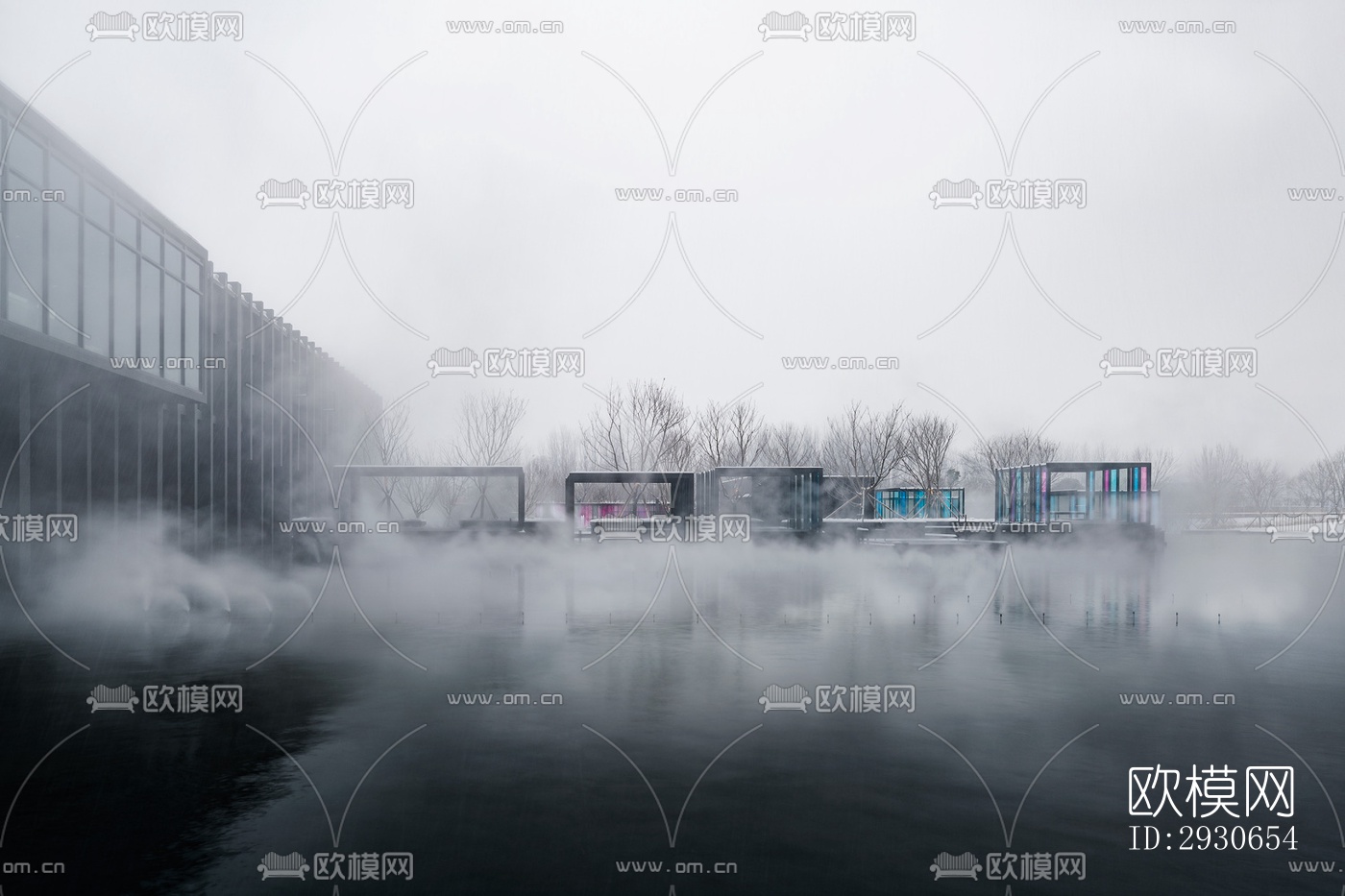 现代酒店民宿效果图下载（渲染图7）