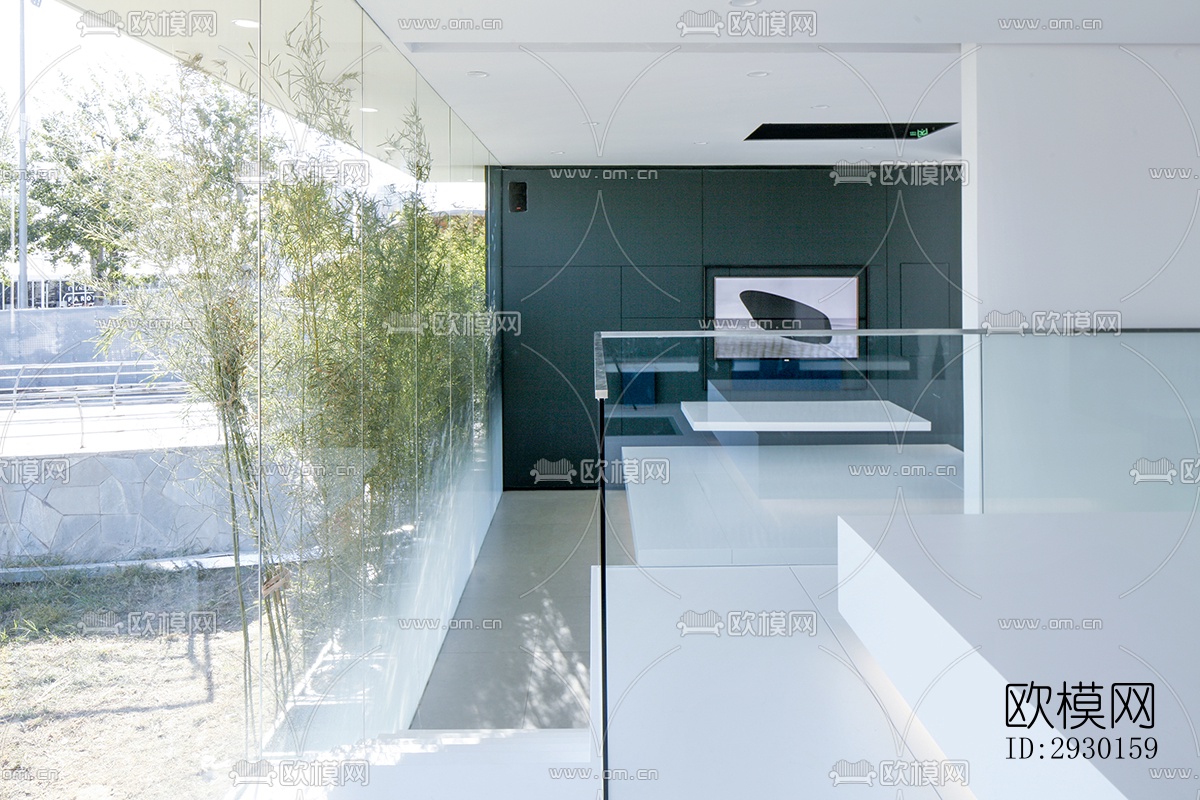 现代展览展厅效果图下载（渲染图3）