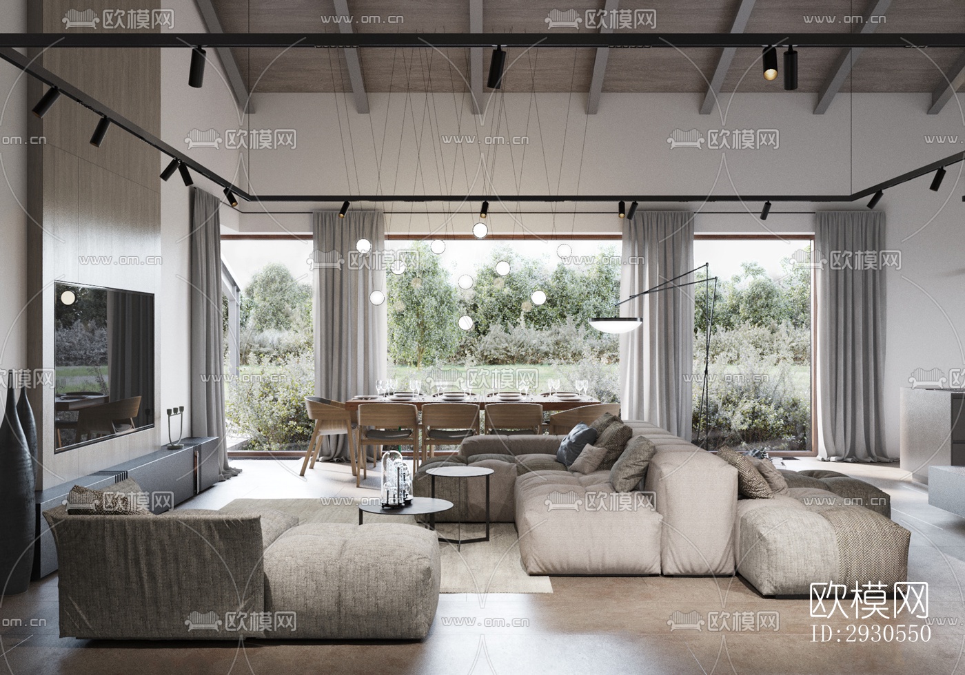 北欧酒店民宿效果图下载（渲染图9）