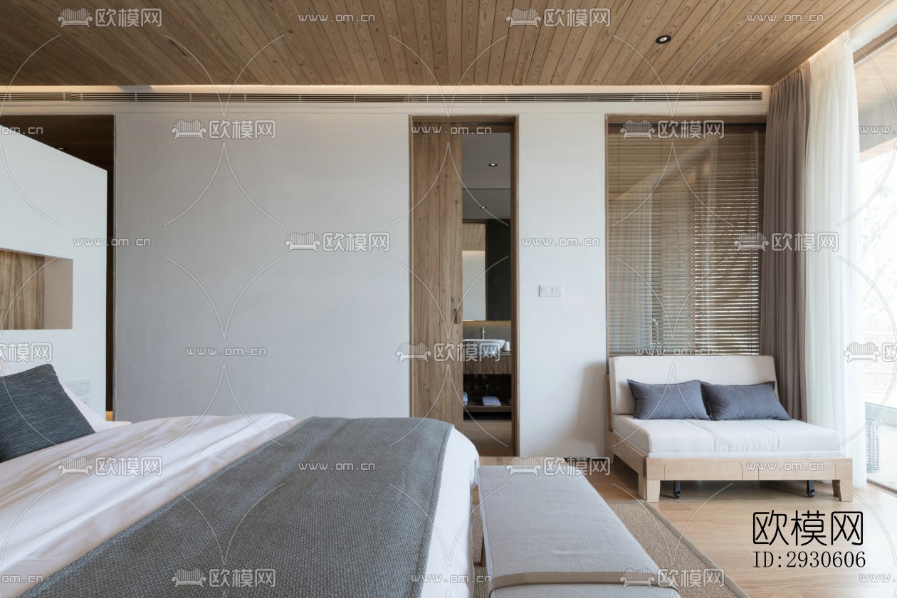 新中式酒店民宿效果图下载（渲染图5）