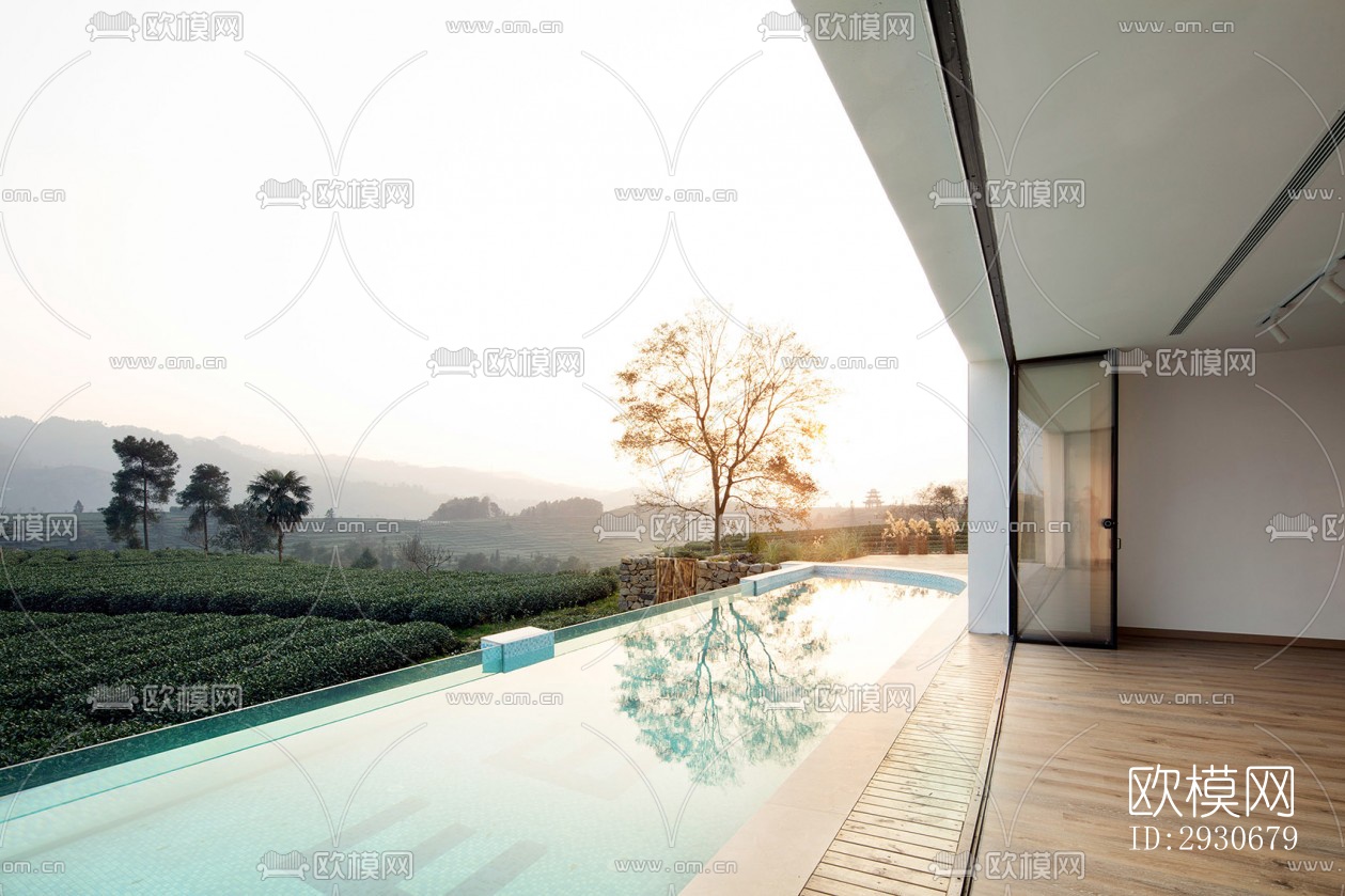 现代酒店民宿效果图下载（渲染图6）