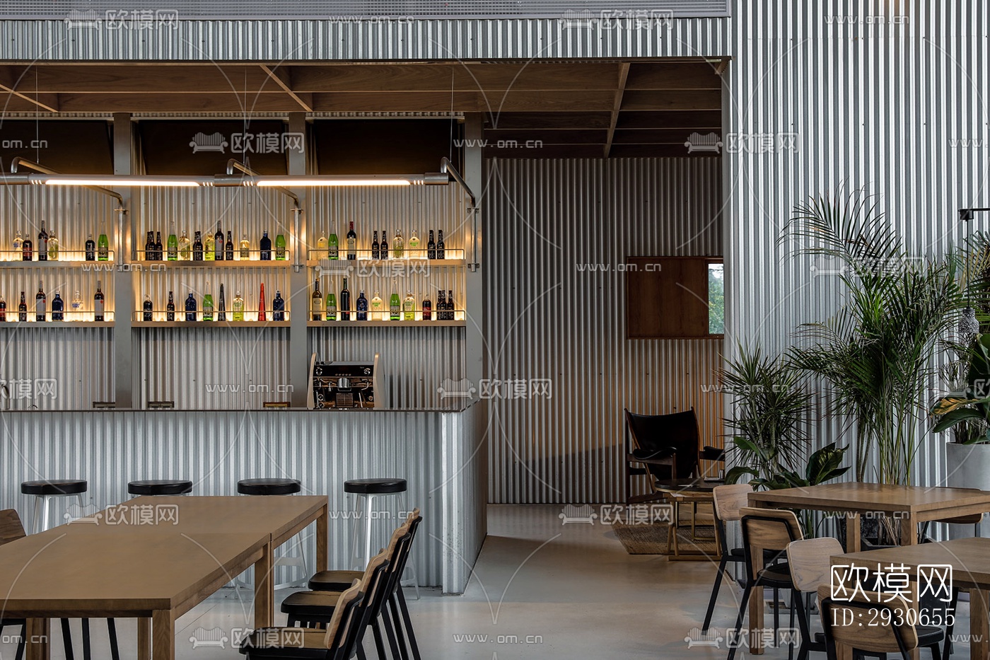 现代酒店民宿效果图下载（渲染图7）