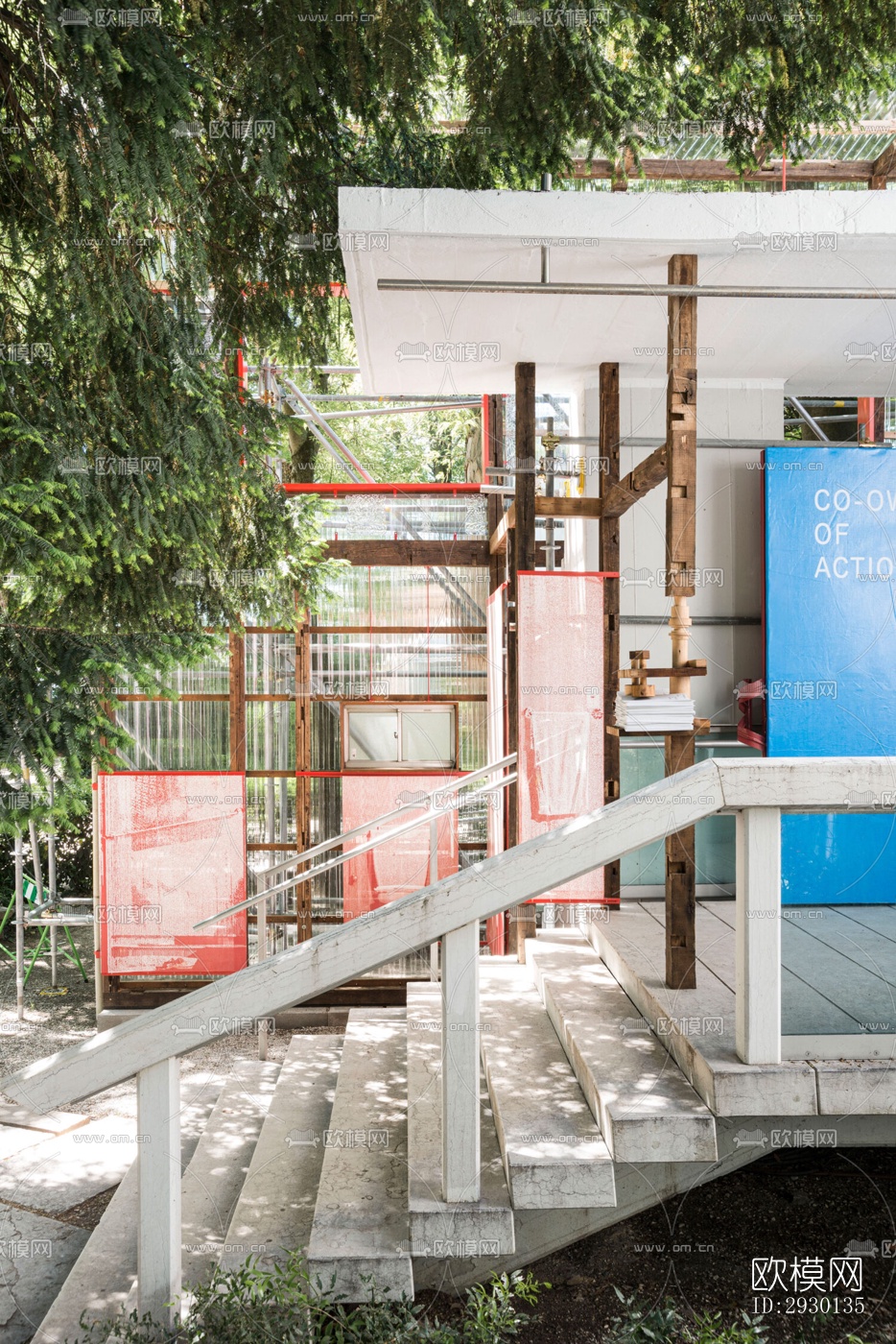 现代展览展厅效果图下载（渲染图4）