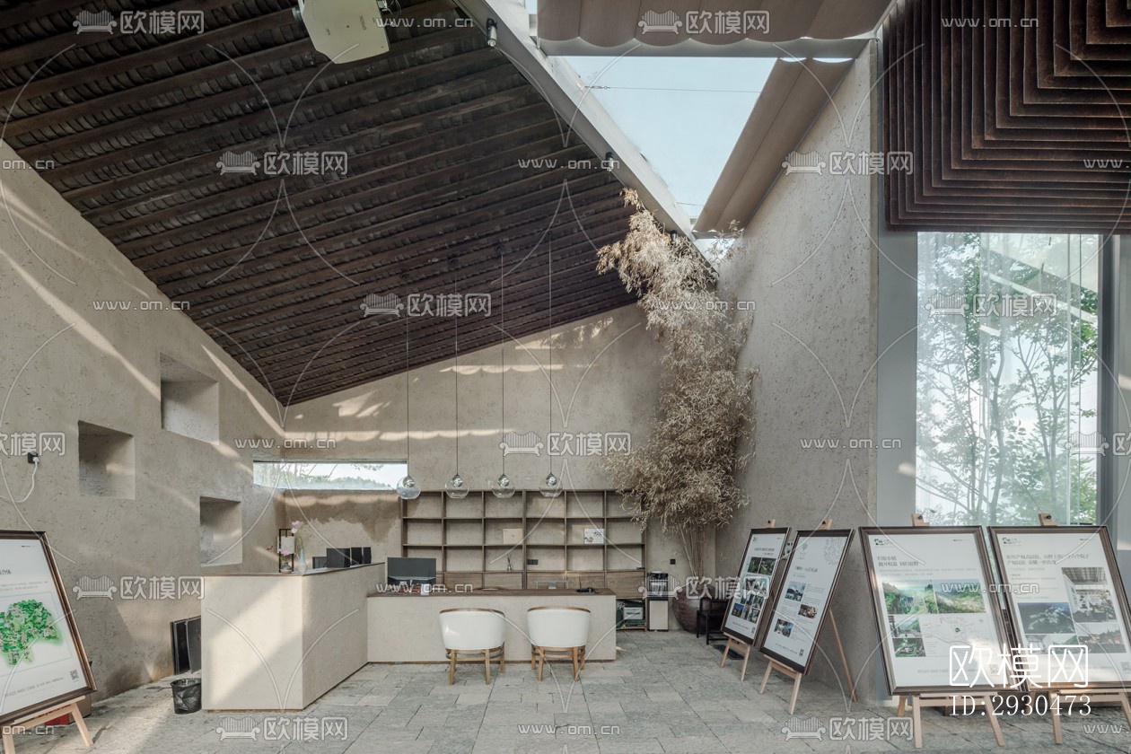 中式酒店民宿效果图下载（渲染图9）