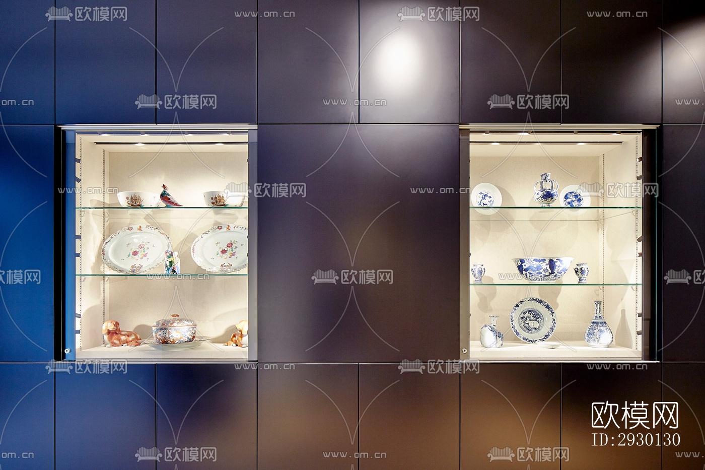 法式展览展厅效果图下载（渲染图4）