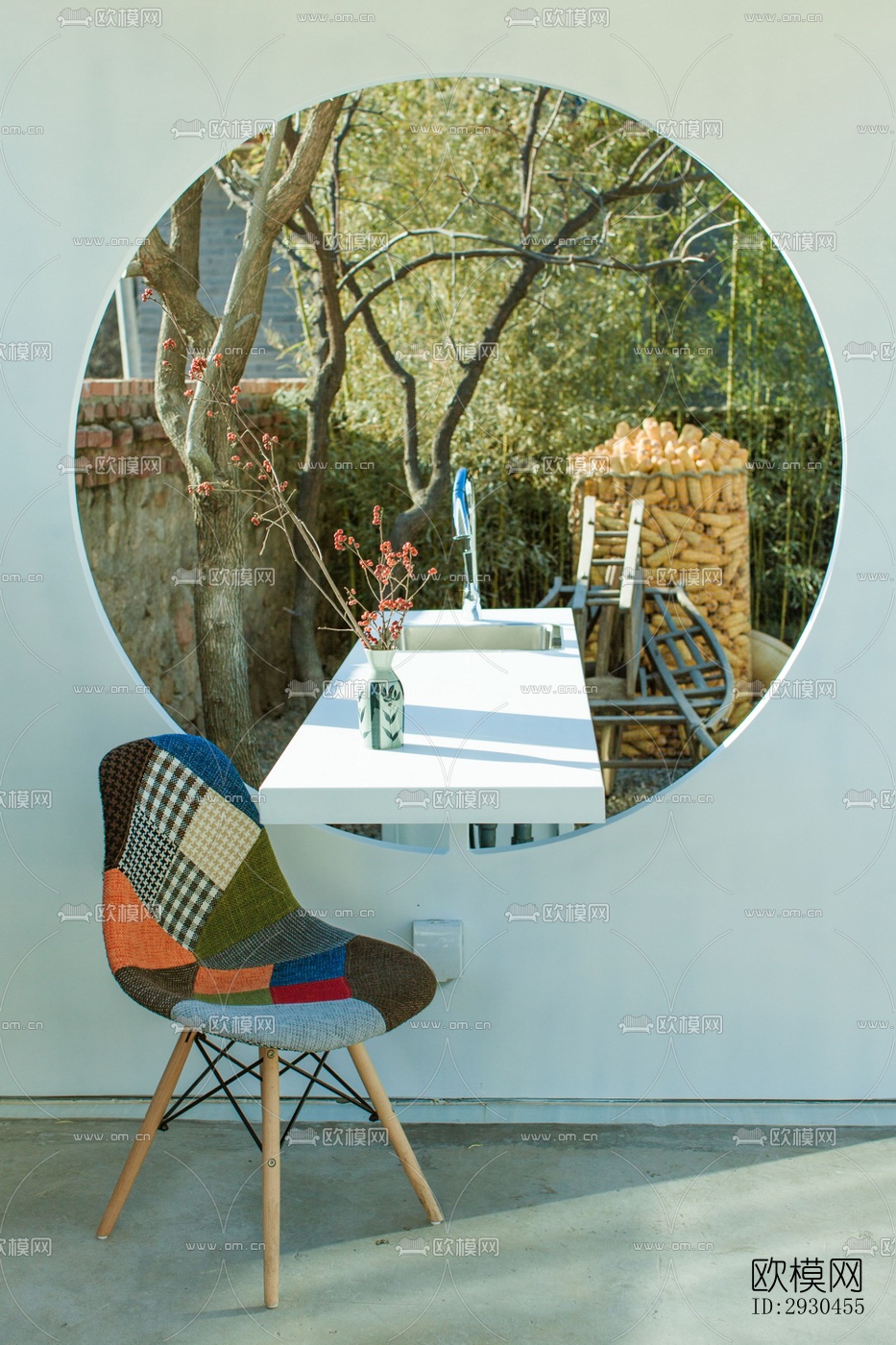 中式酒店民宿效果图下载（渲染图6）