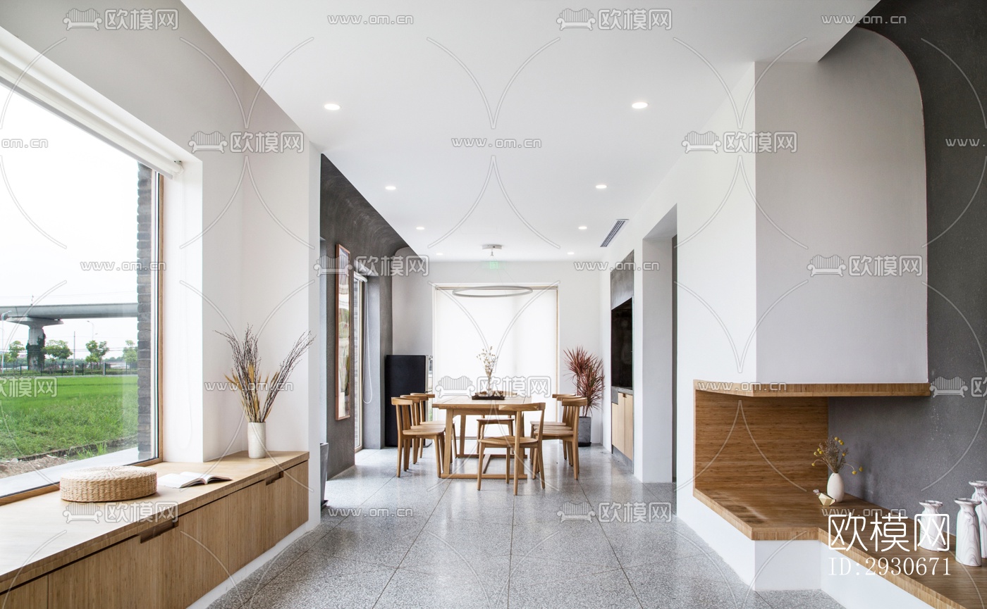 现代酒店民宿效果图下载（渲染图5）