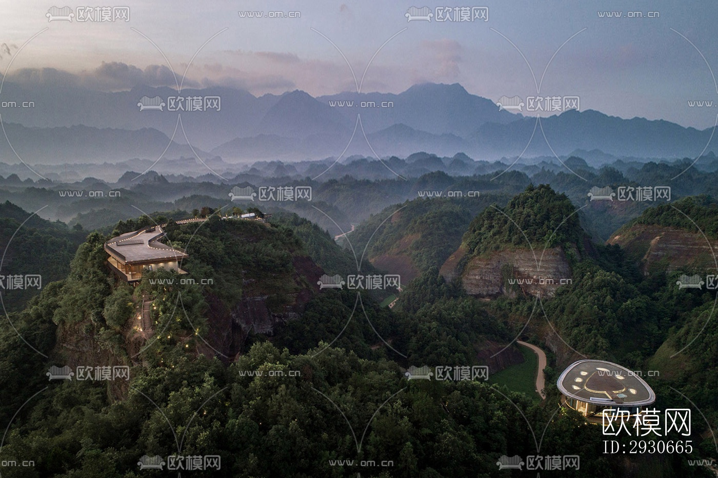 现代酒店民宿效果图下载（渲染图9）