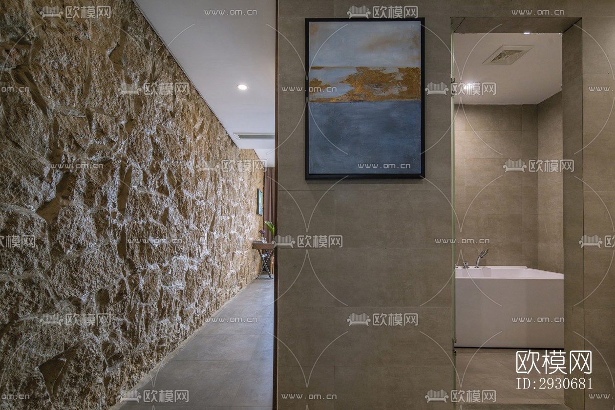 现代酒店民宿效果图下载（渲染图8）