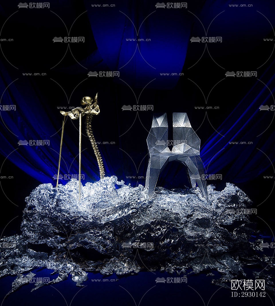 现代展览展厅效果图下载（渲染图3）