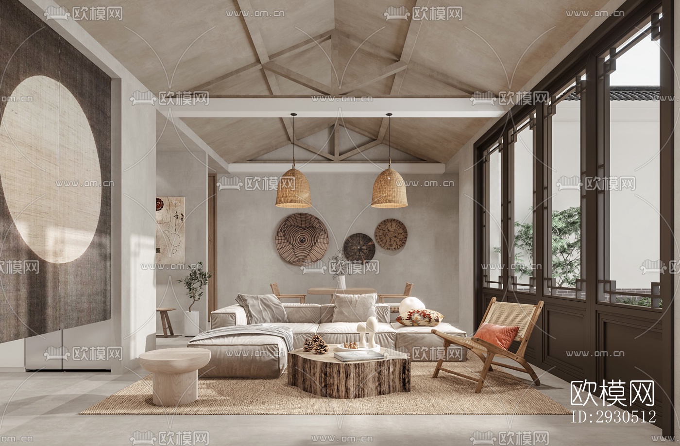 侘寂酒店民宿效果图下载（渲染图6）