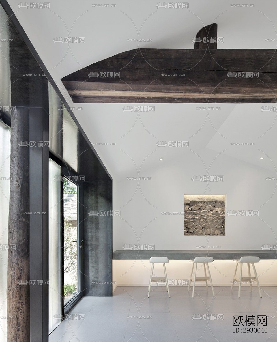 现代酒店民宿效果图下载（渲染图13）