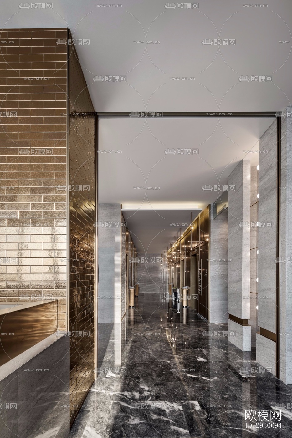 现代酒店民宿效果图下载（渲染图5）