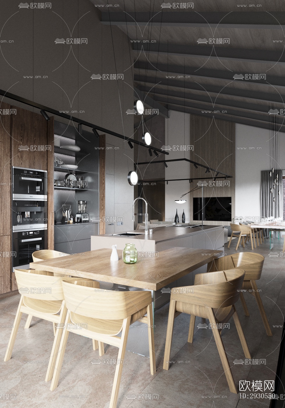 北欧酒店民宿效果图下载（渲染图18）