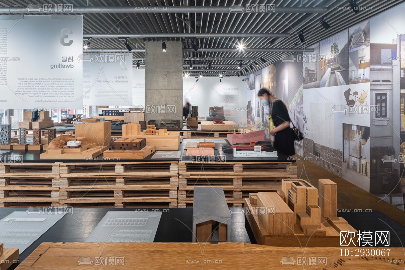 工业风展览展厅效果图下载（渲染图8）