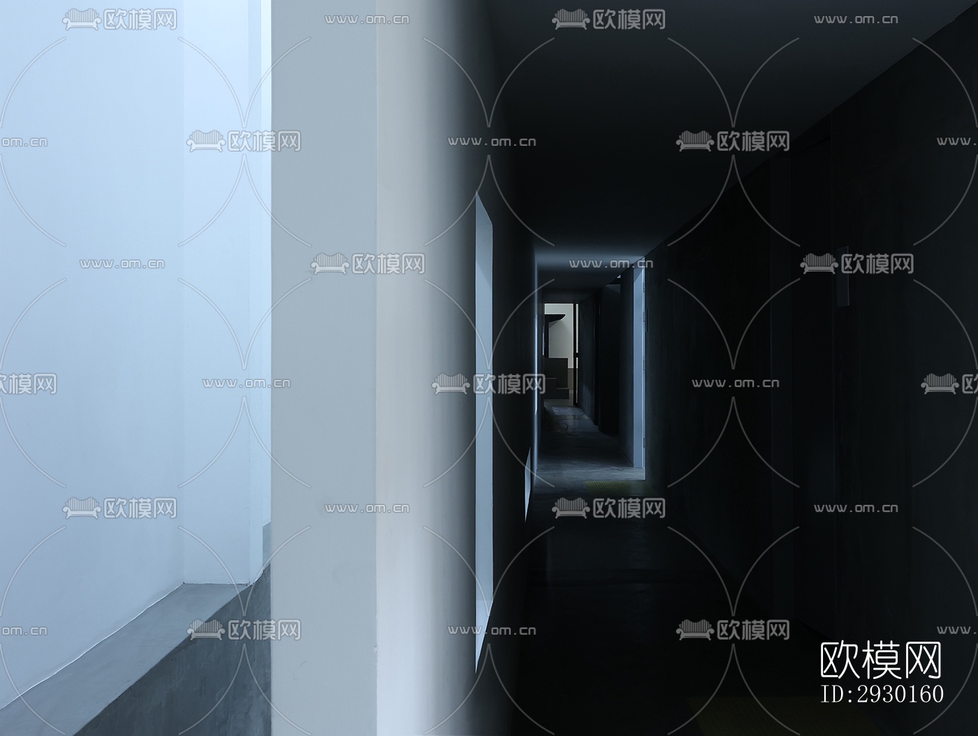 现代展览展厅效果图下载（渲染图4）