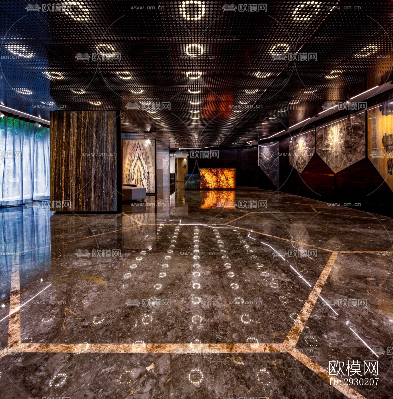 现代展览展厅效果图下载（渲染图4）