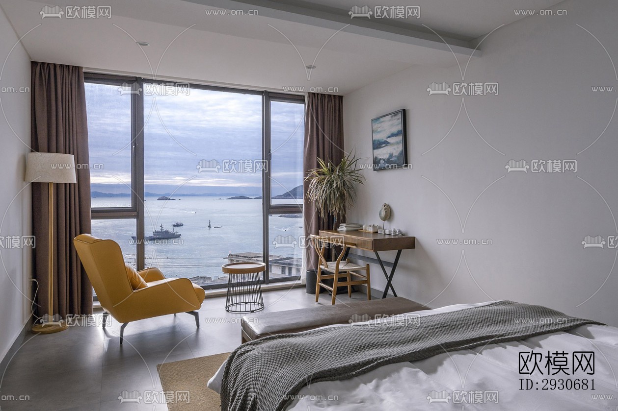 现代酒店民宿效果图下载（渲染图12）