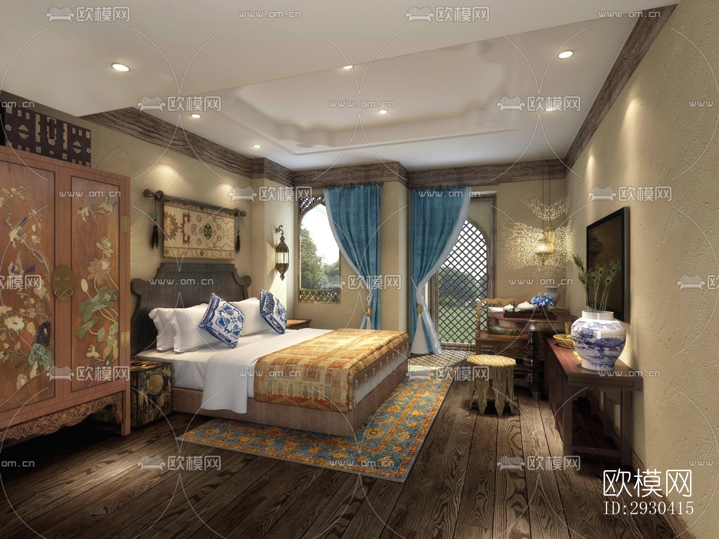 东南亚酒店民宿效果图下载（渲染图8）