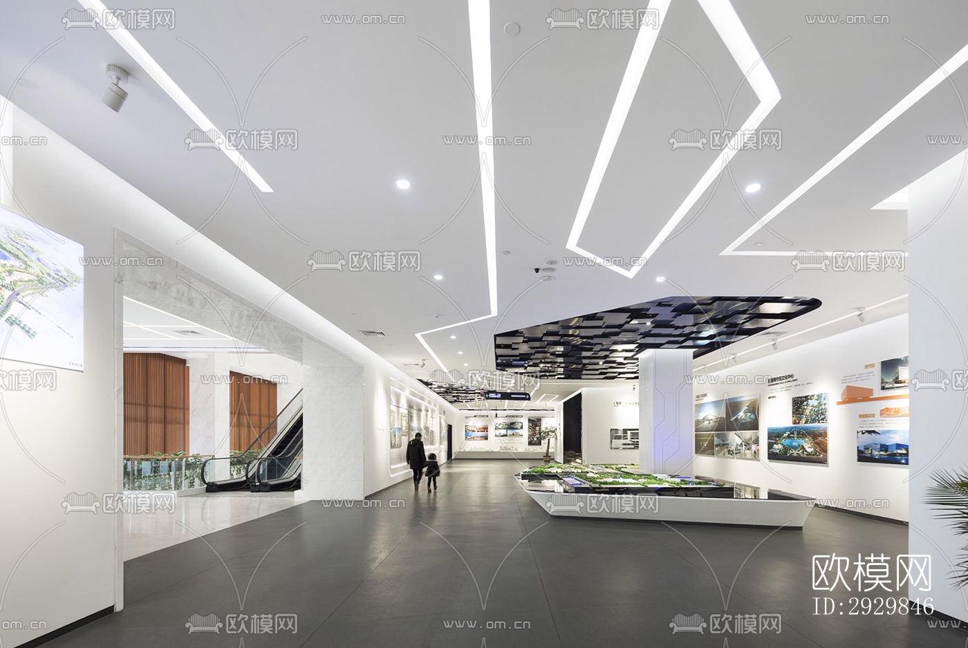 现代文体建筑效果图下载（渲染图6）