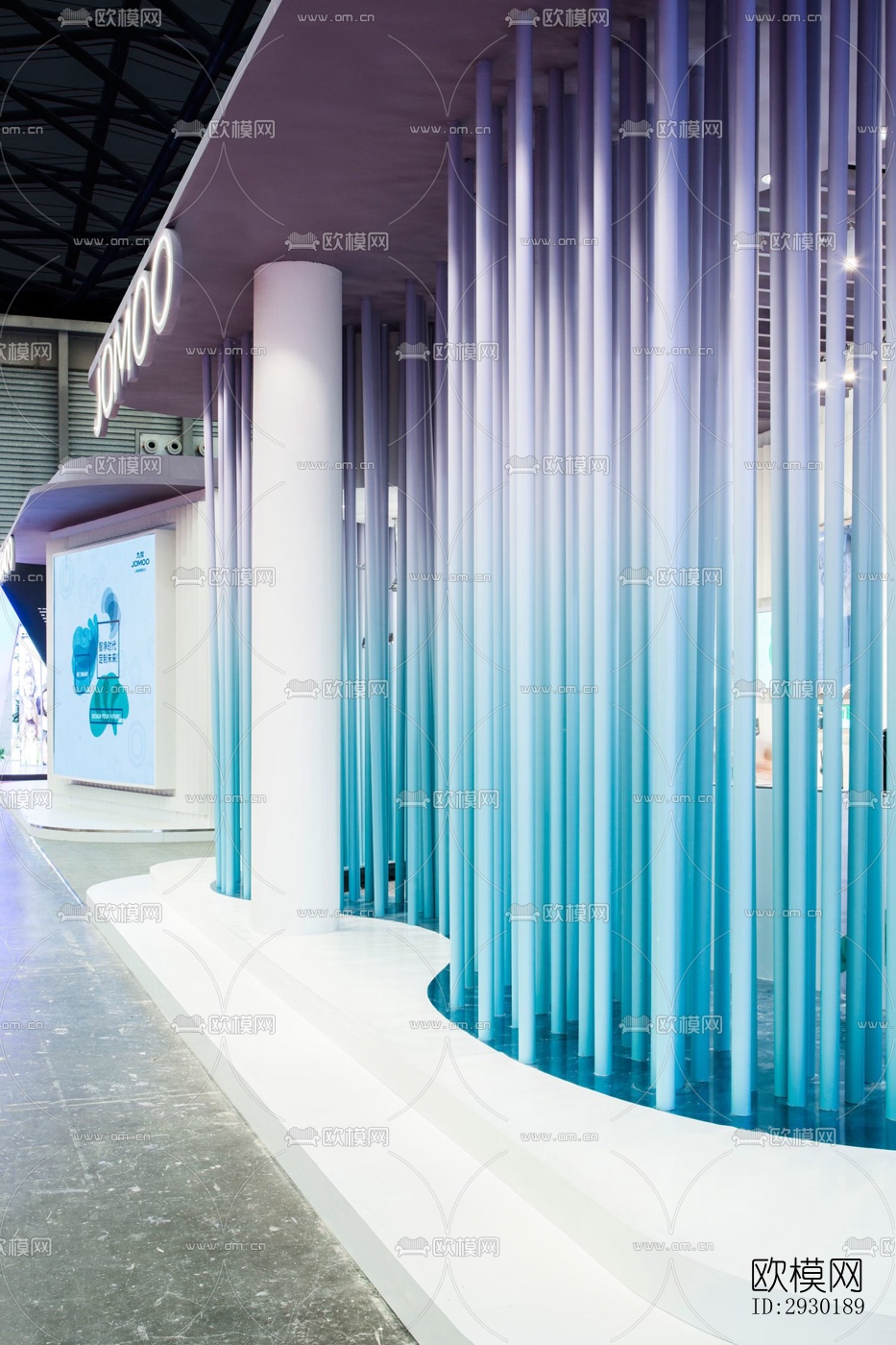 现代展览展厅效果图下载（渲染图3）