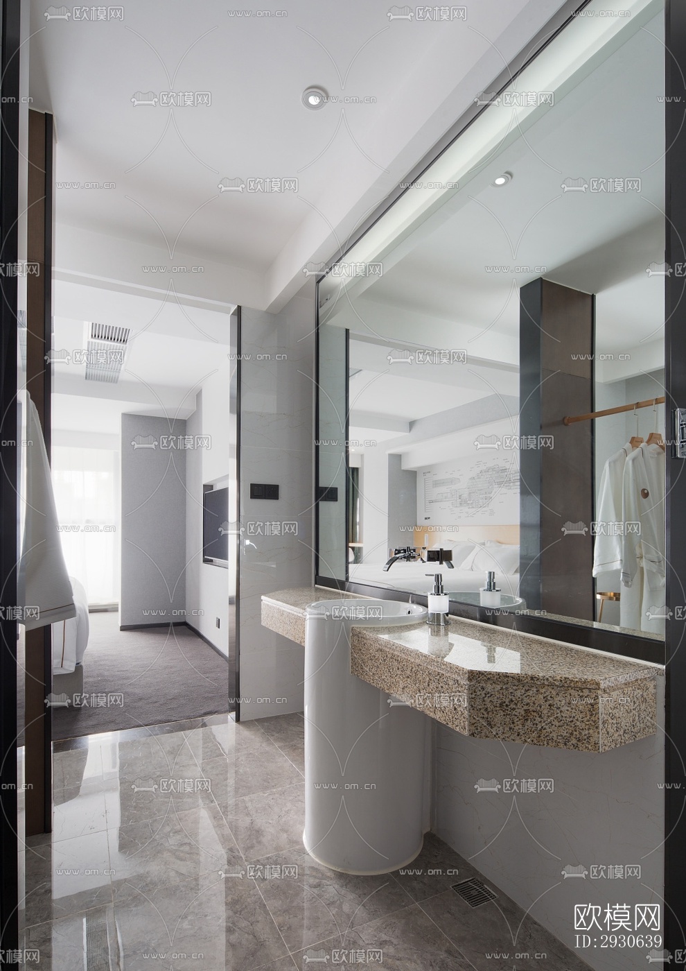 现代酒店民宿效果图下载（渲染图16）