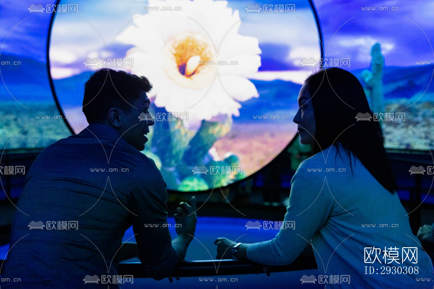 现代展览展厅效果图下载（渲染图6）