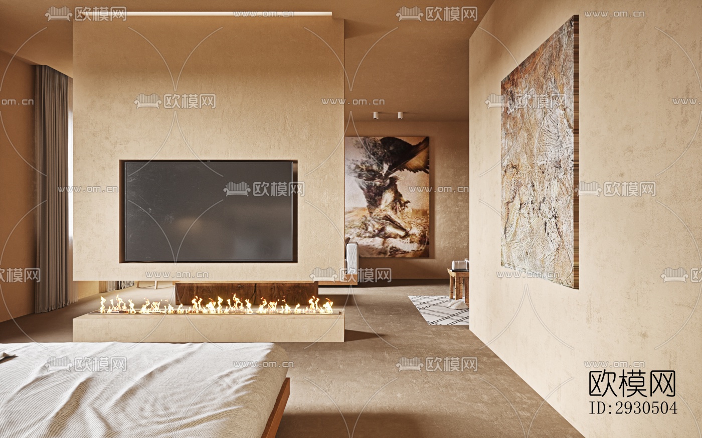 侘寂酒店民宿效果图下载（渲染图4）