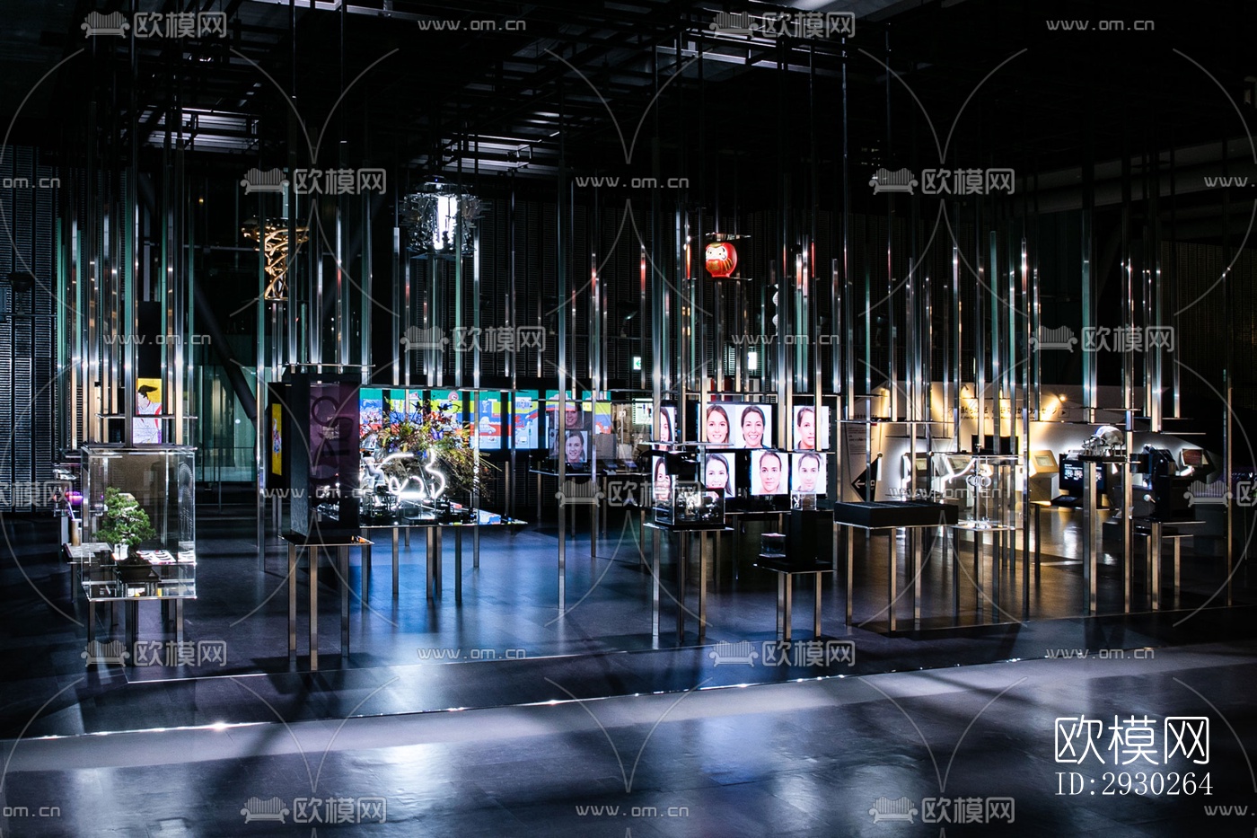 现代展览展厅效果图下载（渲染图10）