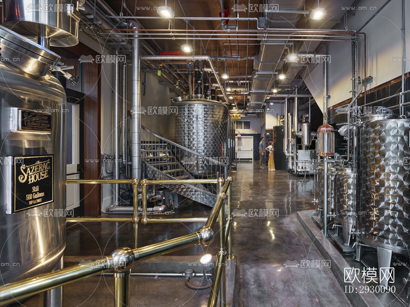 工业风展览展厅效果图下载（渲染图13）