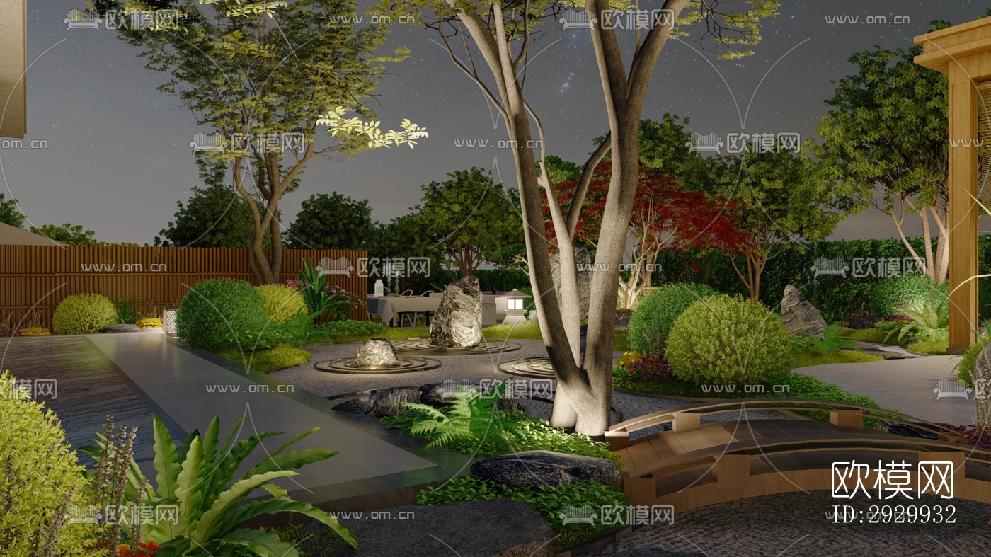 日式居住景观效果图下载（渲染图10）