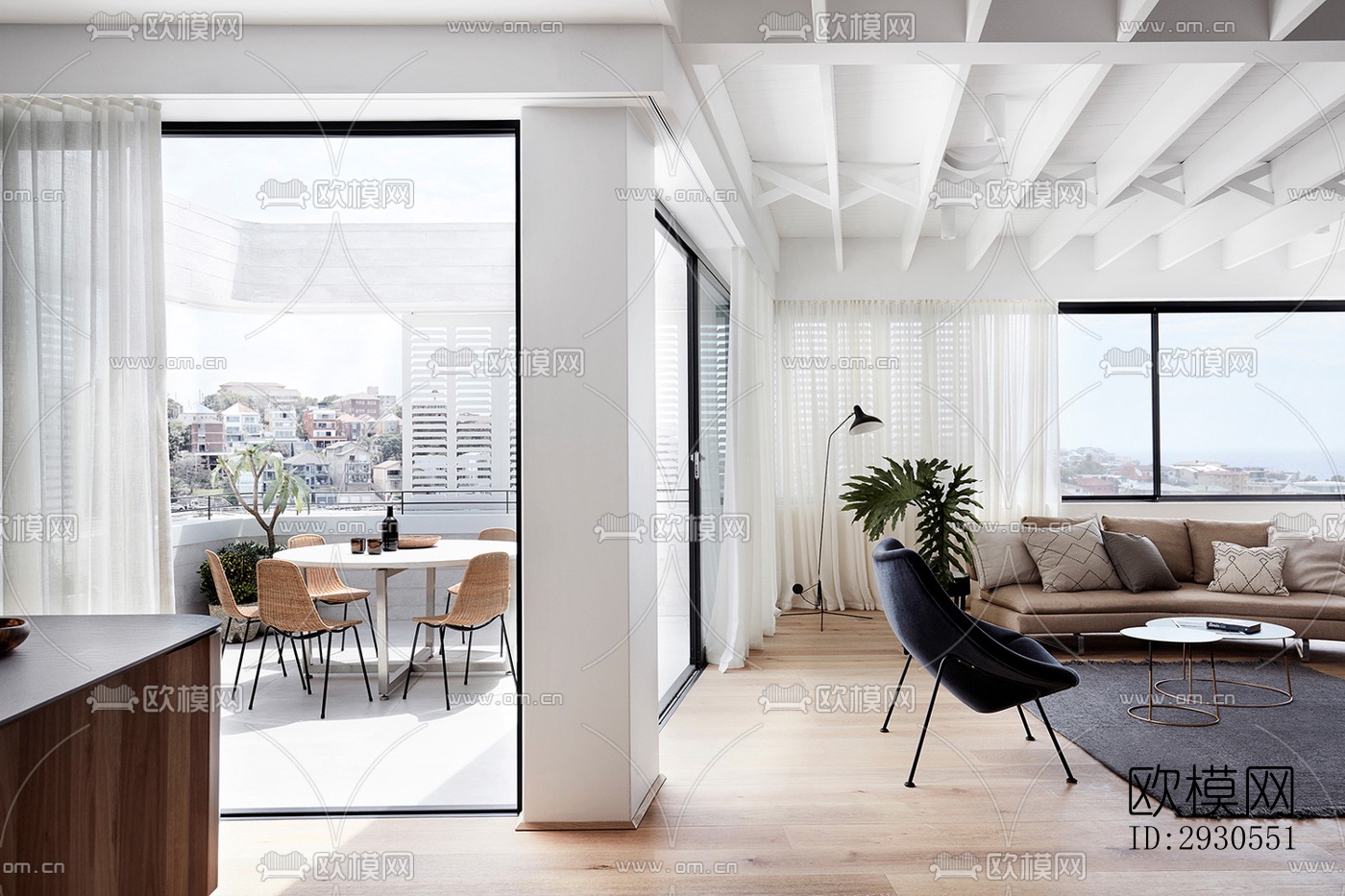 北欧酒店民宿效果图下载（渲染图9）