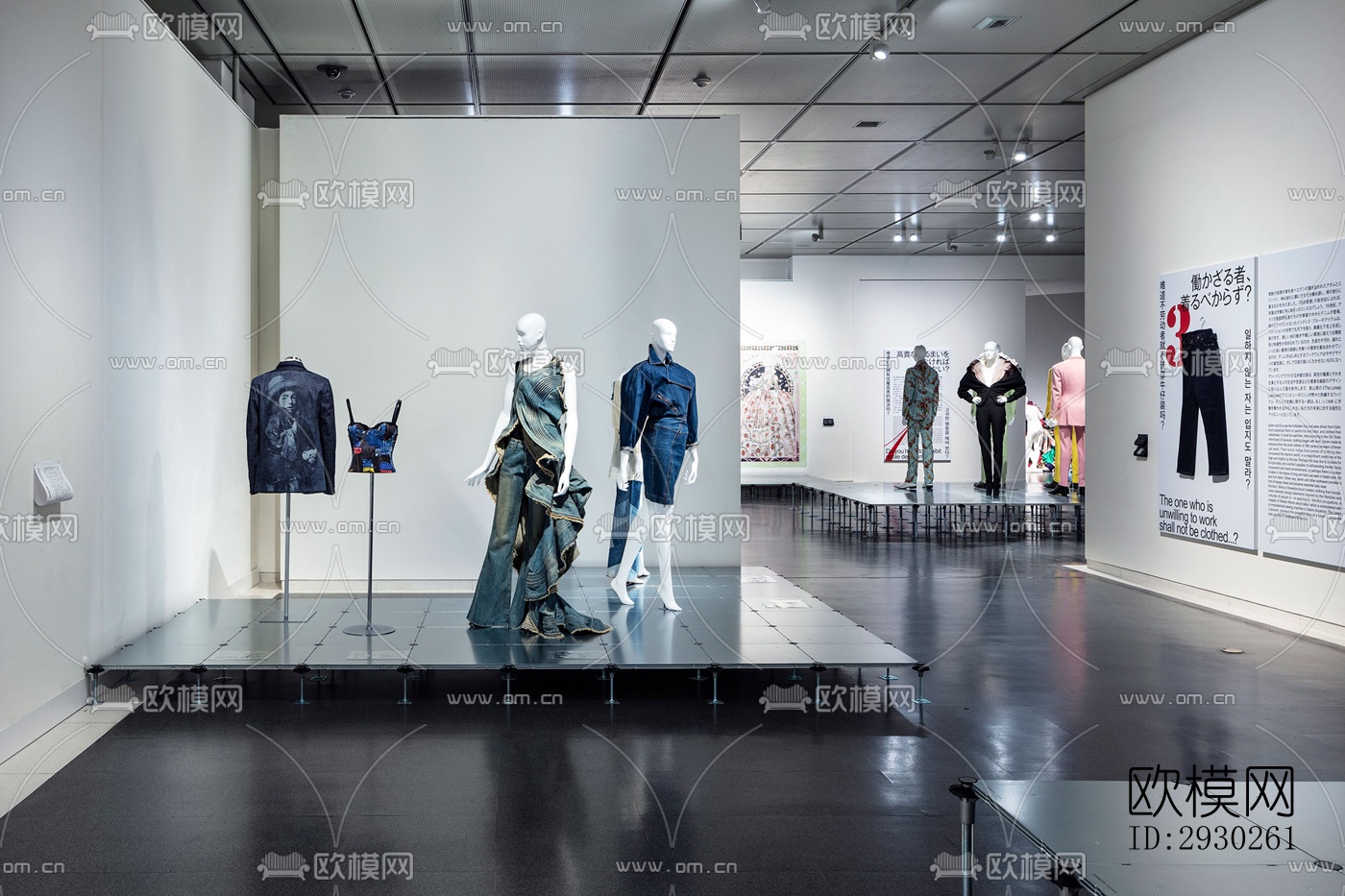 现代展览展厅效果图下载（渲染图16）