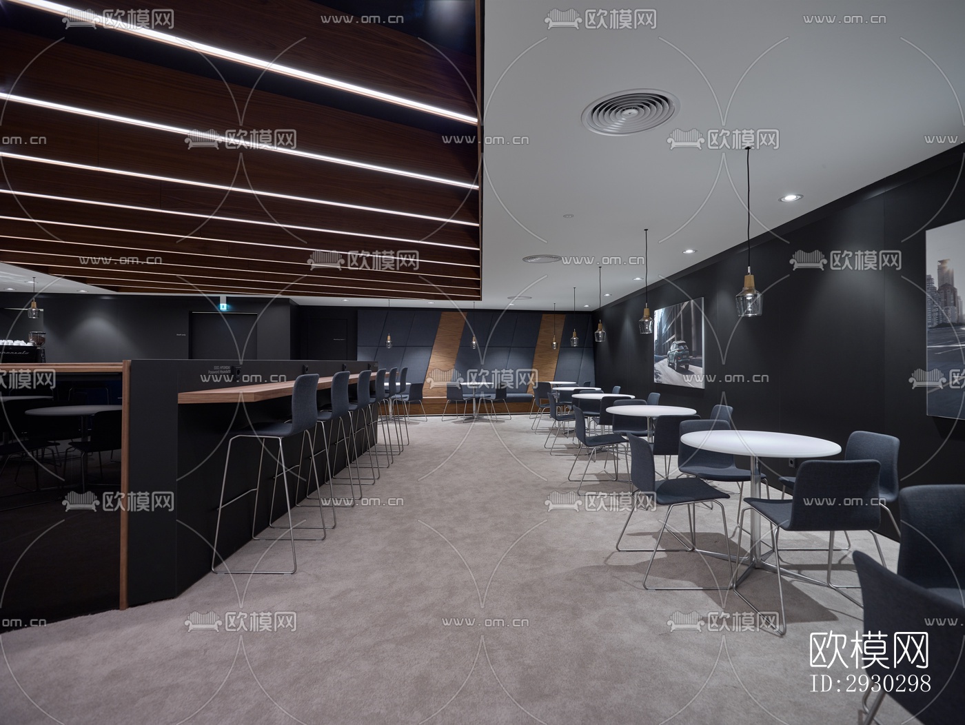 现代展览展厅效果图下载（渲染图3）