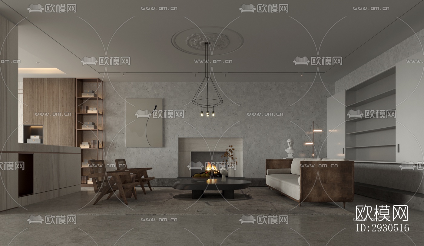 侘寂酒店民宿效果图下载（渲染图8）