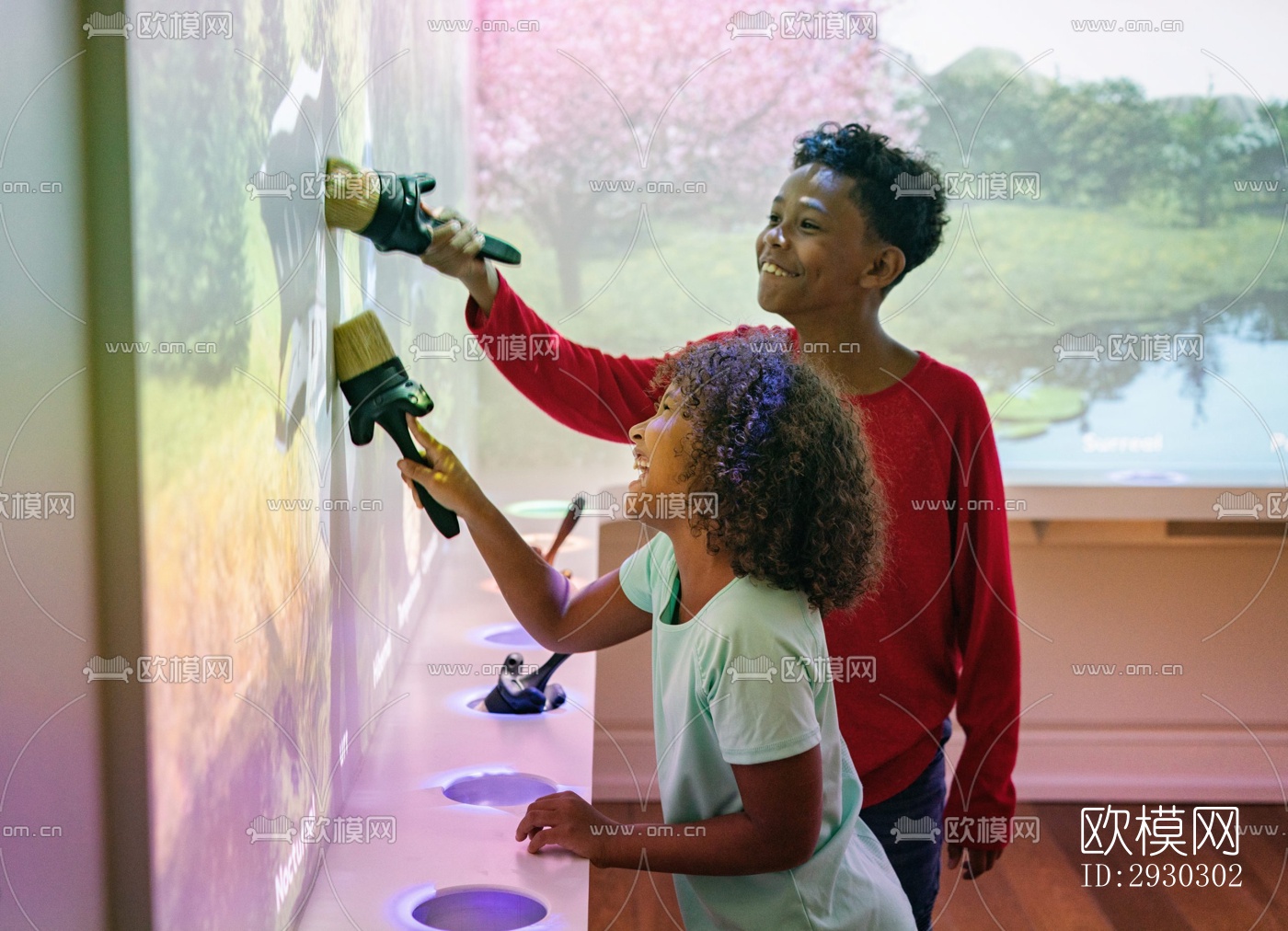 现代展览展厅效果图下载（渲染图6）