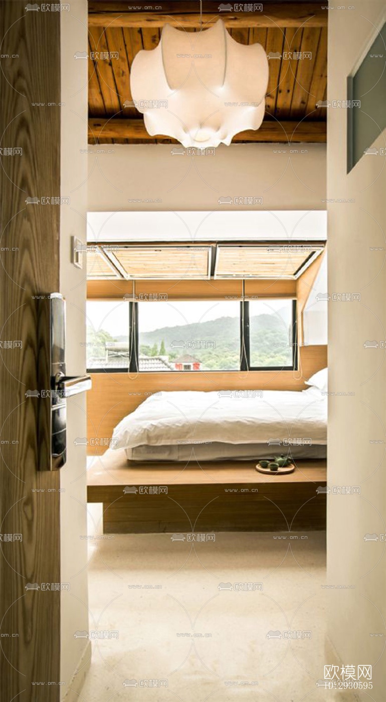 新中式酒店民宿效果图下载（渲染图13）