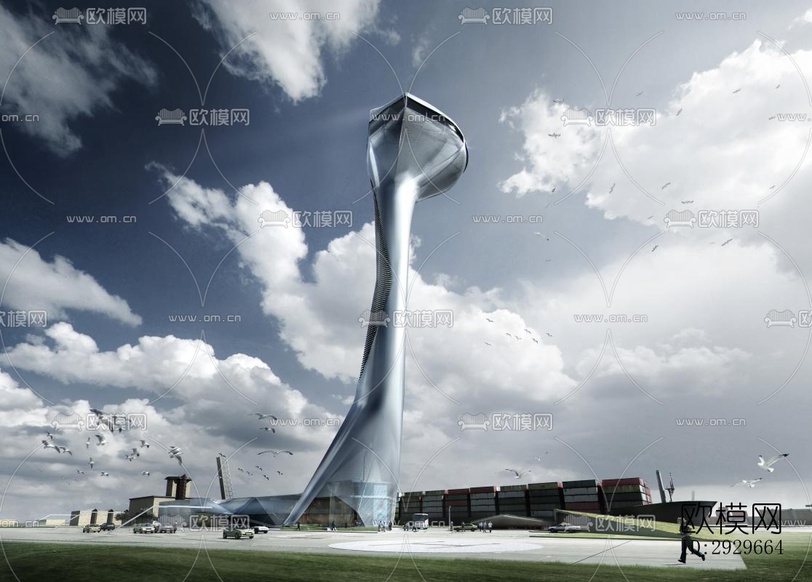 現(xiàn)代公共建筑效果圖下載(渲染圖9)