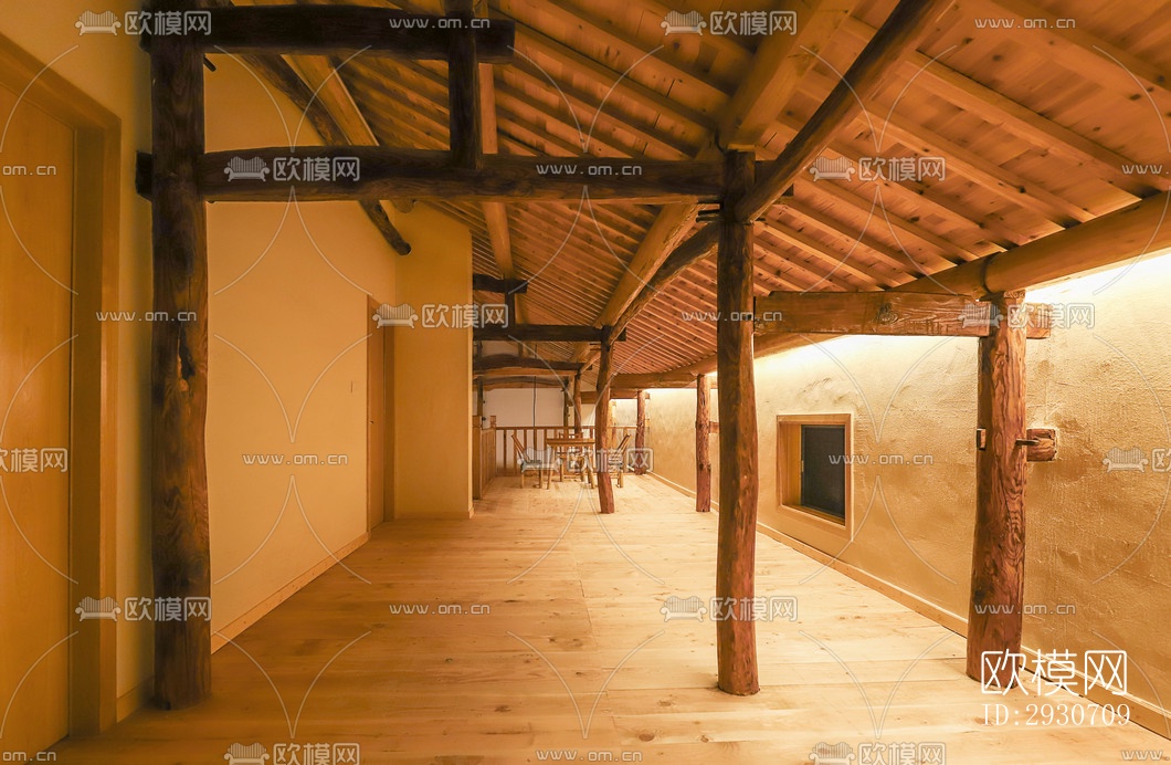 现代酒店民宿效果图下载（渲染图14）