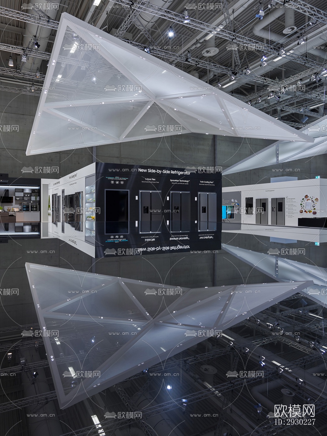 现代展览展厅效果图下载（渲染图9）