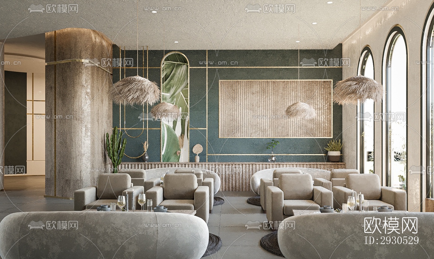 侘寂酒店民宿效果图下载（渲染图8）