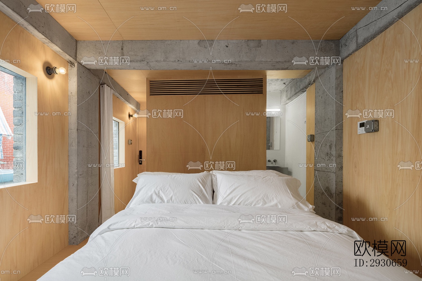 现代酒店民宿效果图下载（渲染图7）