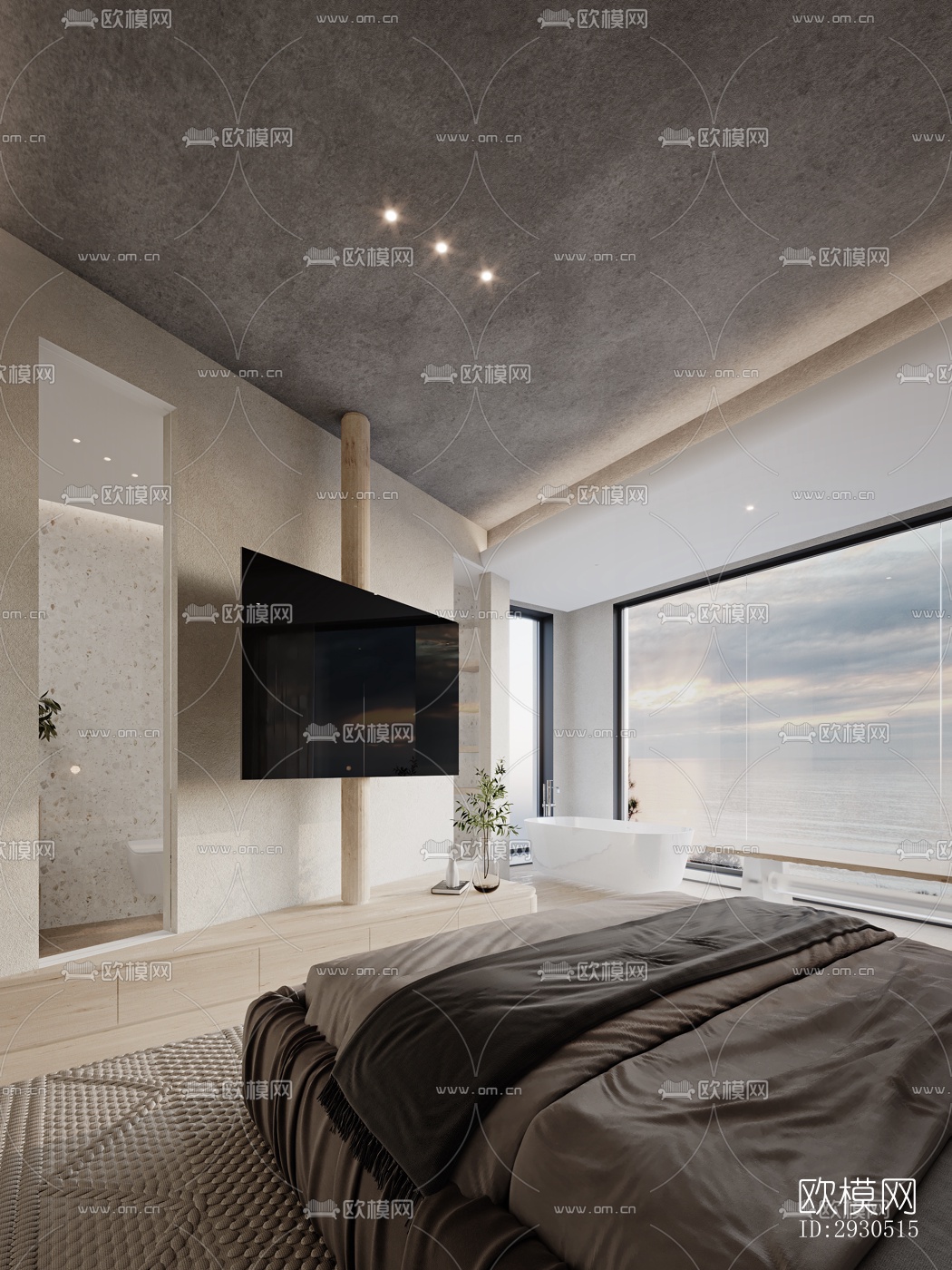 侘寂酒店民宿效果图下载（渲染图4）