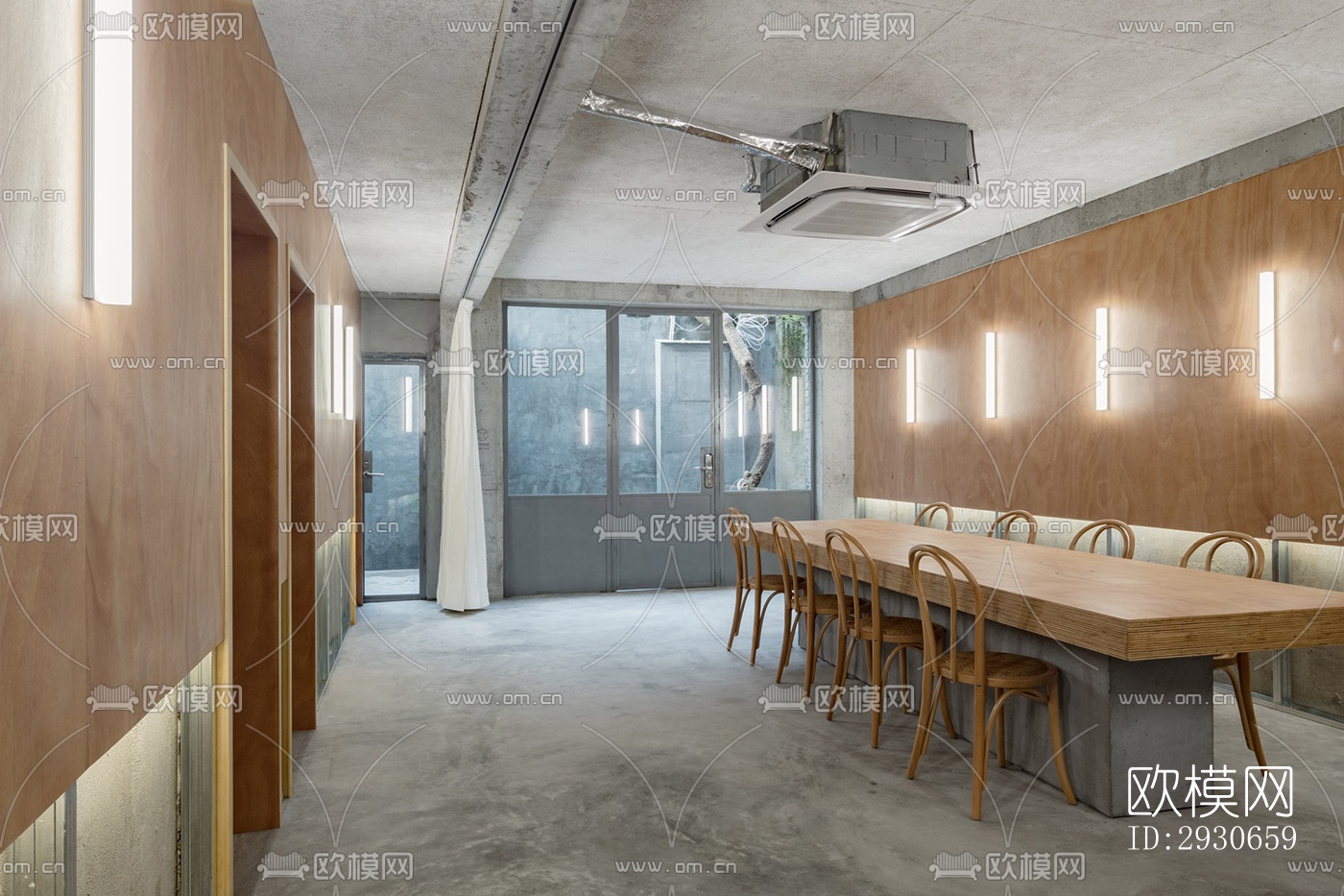 现代酒店民宿效果图下载（渲染图2）