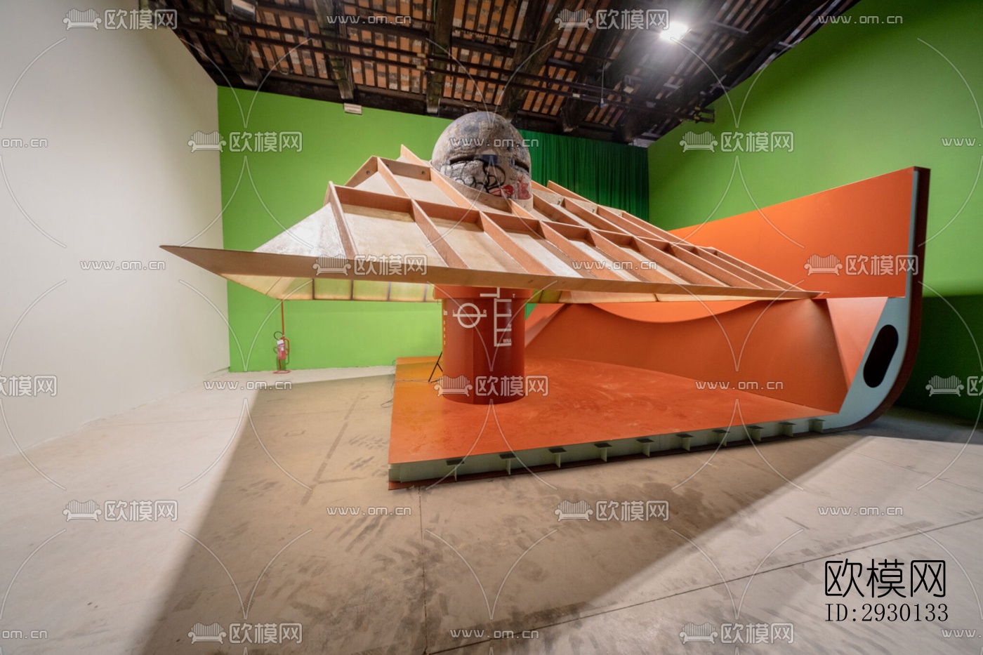 现代展览展厅效果图下载（渲染图2）